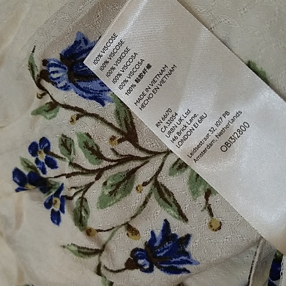 Free People Art Nouveau Maxi Dress Strappy Floral Print Asymmetrical Hem Sm NWT - Picture 4 of 15